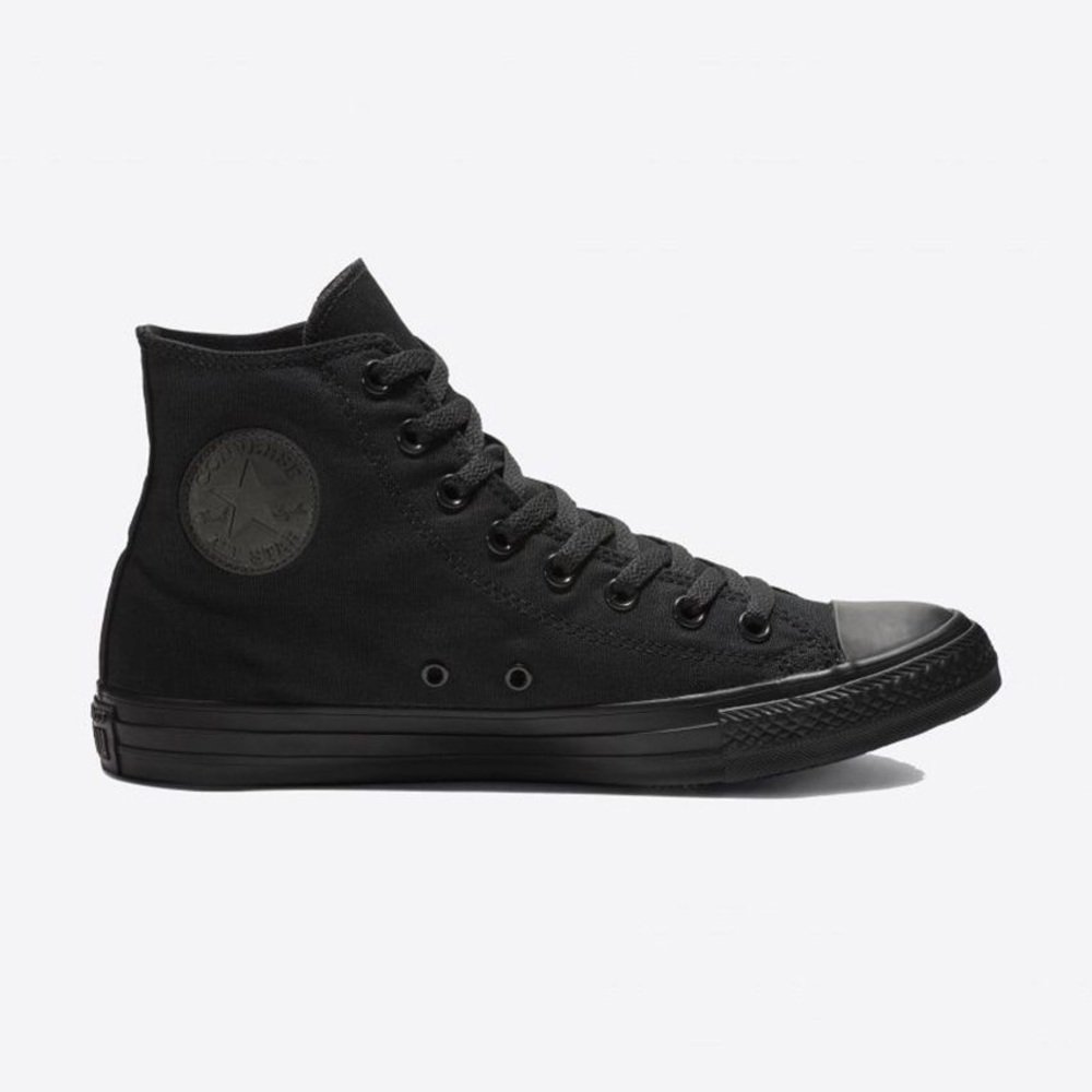 All Black Converse High-Tops NEW